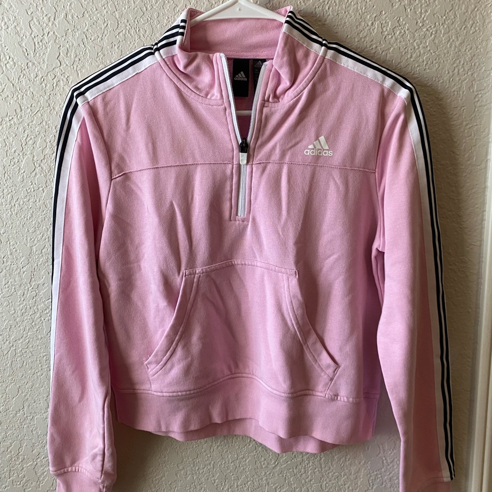 XS Adidas cropped half zip
